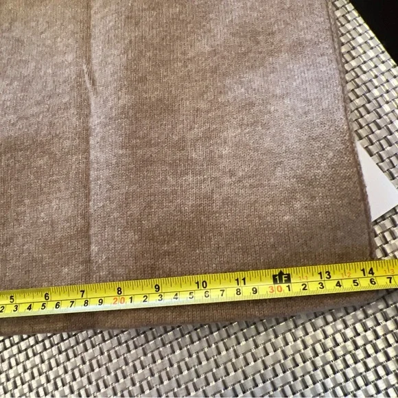 Amour Vert Set 100% Cashmere Colby Hat & Jolie Scarf Cafe Au Lait - Picture 8 of 10